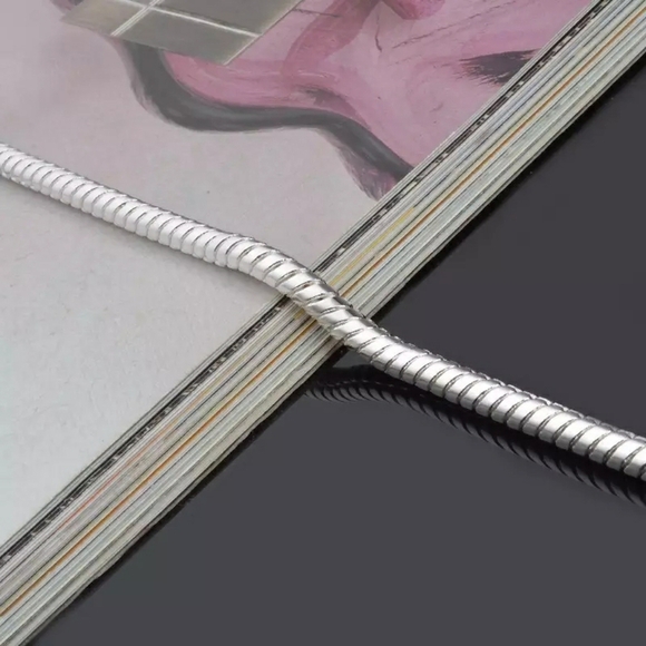 NEW 925 Sterling Silver Snake Chain Bracelet - Picture 6 of 15